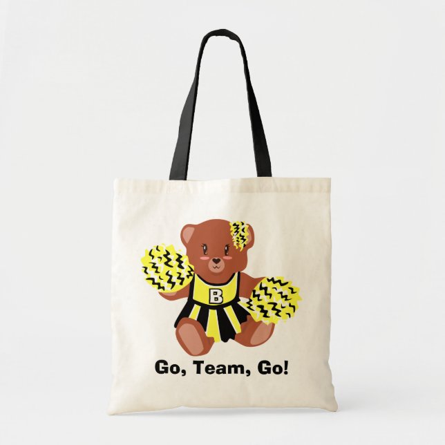 Tote O bolsa do ursinho do espírito de equipe (Frente)