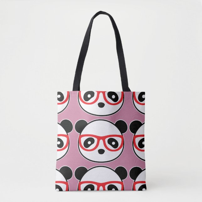 Tote O bolsa do urso de panda dos desenhos animados (Frente)