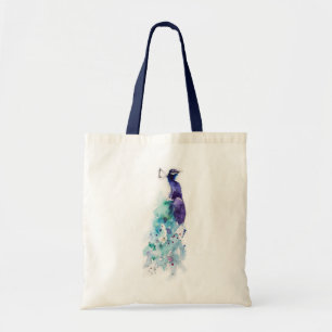 Tote "O bolsa do watercolour do pavão bonito"