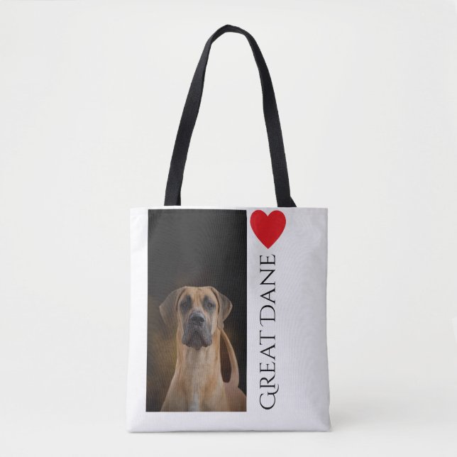 Tote O bolsa dos amantes de great dane (Frente)