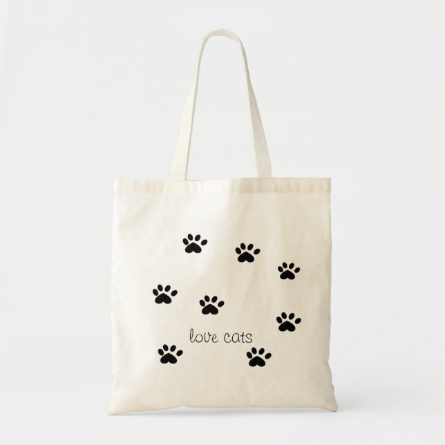 Tote O bolsa dos gatos do amor (Frente)