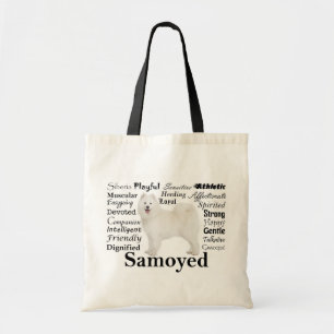 Tote O bolsa dos traços do Samoyed