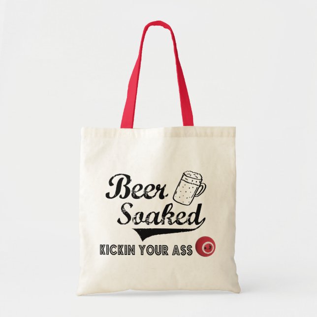 Tote O bolsa embebido cerveja (Frente)