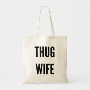 Tote O bolsa engraçado do gangsta do Natal da esposa d