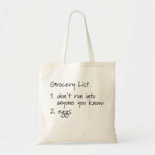Tote O bolsa engraçado do mantimento