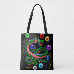 Tote O bolsa escuro do carregar da fantasia do dragão