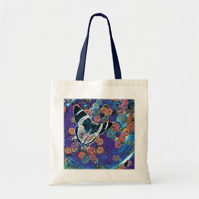 Tote O bolsa estelar das flores (Frente)