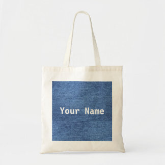Tote O bolsa feito sob encomenda da sarja de Nimes com