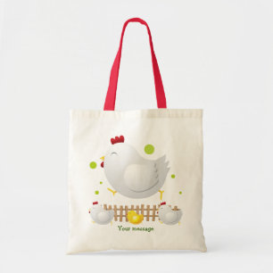 Tote O bolsa feliz da família da galinha