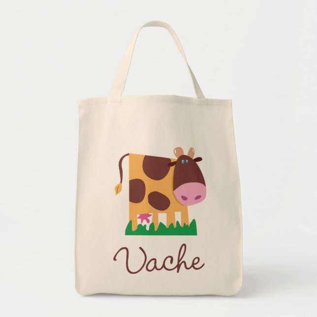 Tote O bolsa francês da vaca (Frente)
