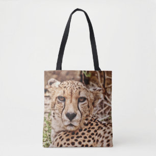 Tote O bolsa grande médio do gato da chita