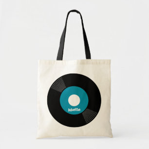 Tote o bolsa gravado 45s (cerceta) CUSTOMIZÁVEL