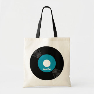 Tote o bolsa gravado 45s (cerceta) CUSTOMIZÁVEL