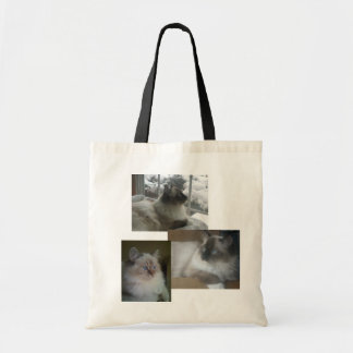 Tote O bolsa Himalaia da colagem do Natal do gatinho do