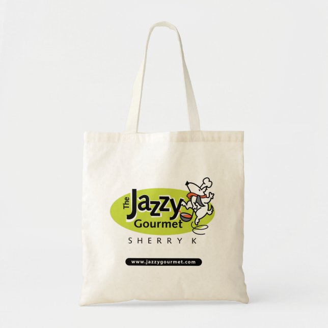 Tote O bolsa jazzístico do gourmet (Frente)