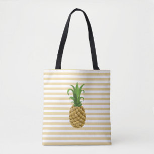 Tote O bolsa listrado do abacaxi