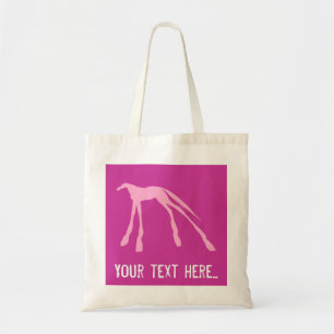 Tote O bolsa moderno cor-de-rosa dos cavalos