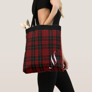 Tote O bolsa Monogrammed da xadrez clássica de MacQuee