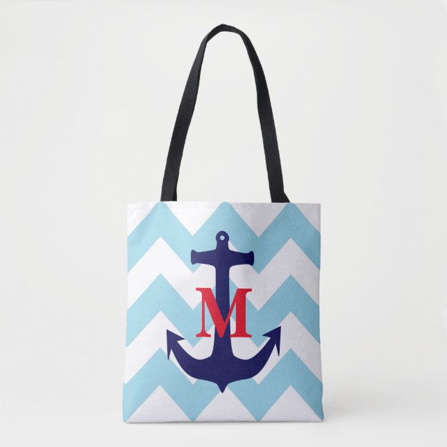 Tote O bolsa náutico Monogrammed (Frente)