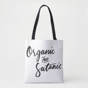 Tote O bolsa orgânico e satânico