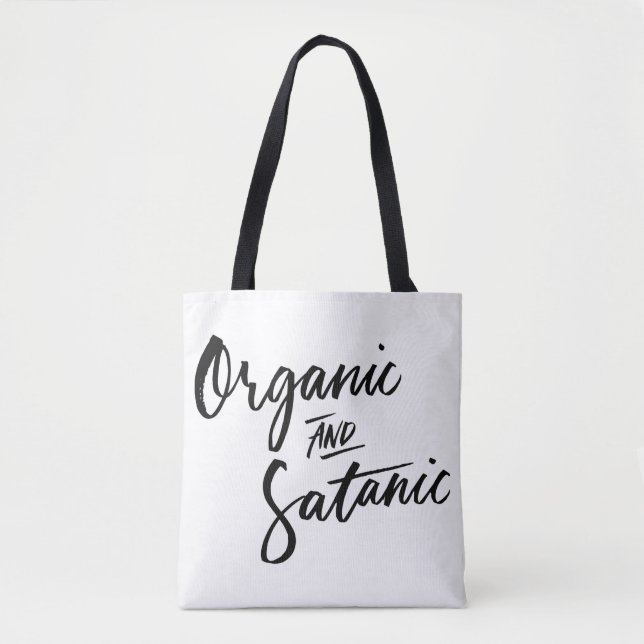 Tote O bolsa orgânico e satânico (Frente)
