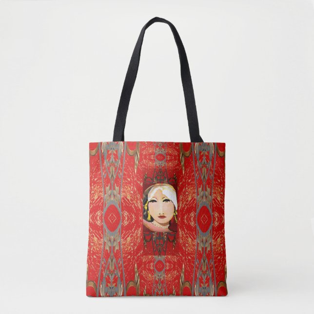 Tote O bolsa oriental da forma do dom (Frente)