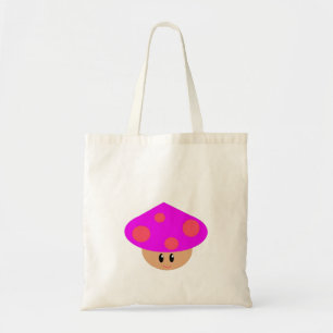 Tote O bolsa pequeno feliz do orçamento do cogumelo
