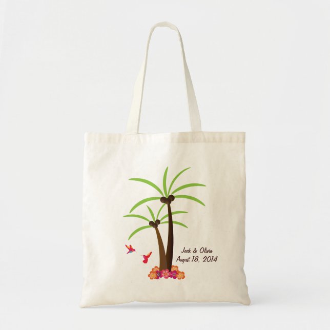 Tote O bolsa personalizado da palmeira (Frente)