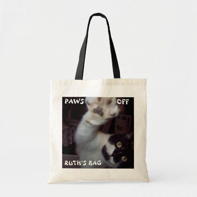 Tote O bolsa personalizado do gato (Frente)