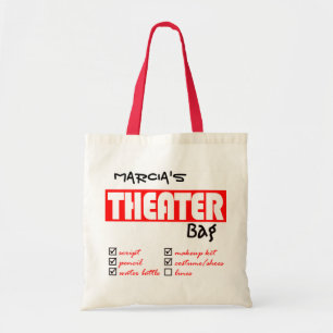 Tote O bolsa personalizado do teatro