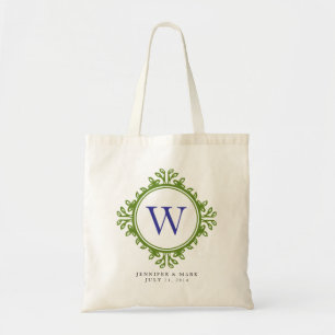 Tote O bolsa personalizado do verde da grinalda