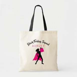 Tote O bolsa preto personalizado do pelotão de