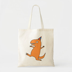 Tote O bolsa reusável do dinossauro engraçado do saco