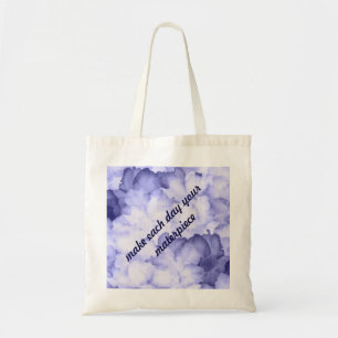 Tote O bolsa roxo bonito da bolsa da motivação reusá