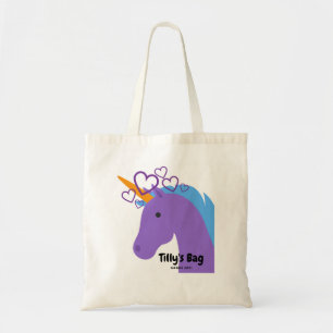 Tote O bolsa roxo do unicórnio
