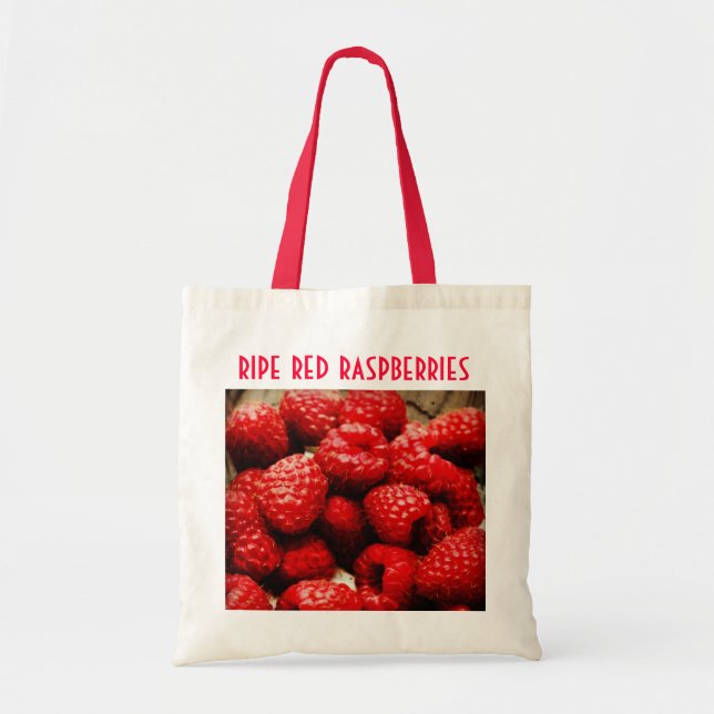 Tote O bolsa suculento das framboesas vermelhas (Frente)
