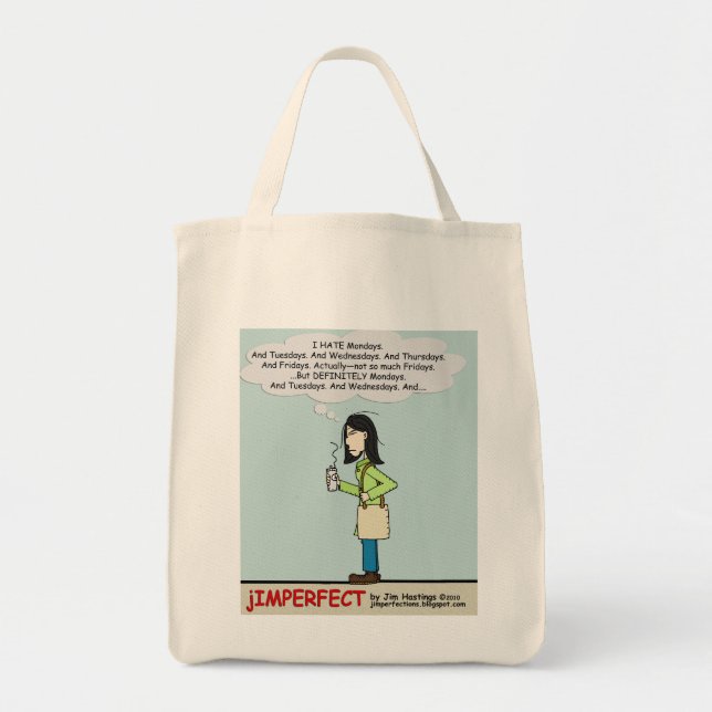 Tote O bolsa temperamental de segunda-feira Momma (Frente)
