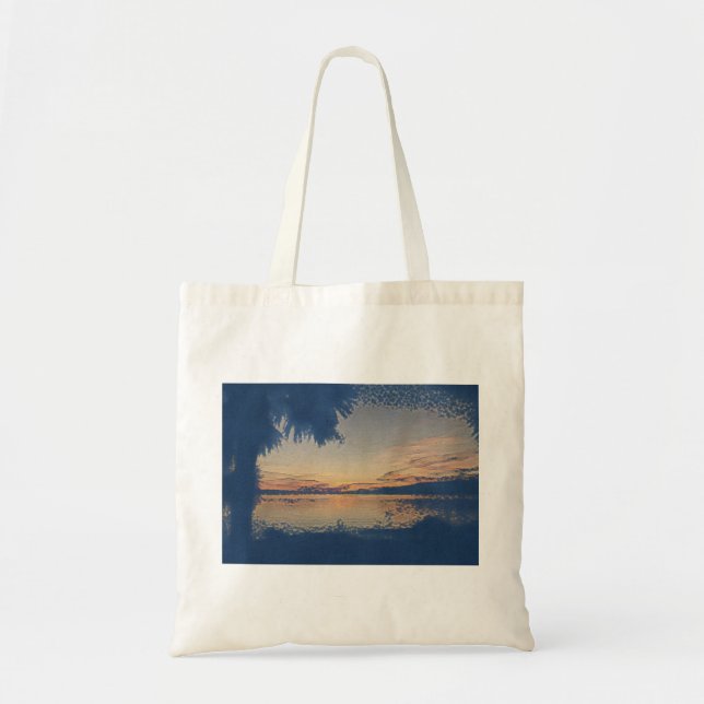 Tote O bolsa tropical do por do sol (Frente)
