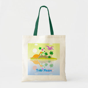 Tote O bolsa tropical do saco do nome da ilha dos