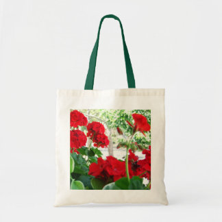 Tote O bolsa vermelho dos gerânio um grande presente do
