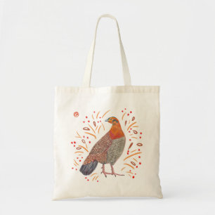 Tote O bolsa vermelho e alaranjado do pássaro