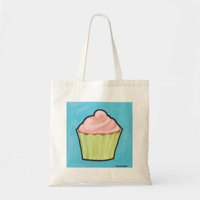Tote O caro bolsa do cupcake (Frente)