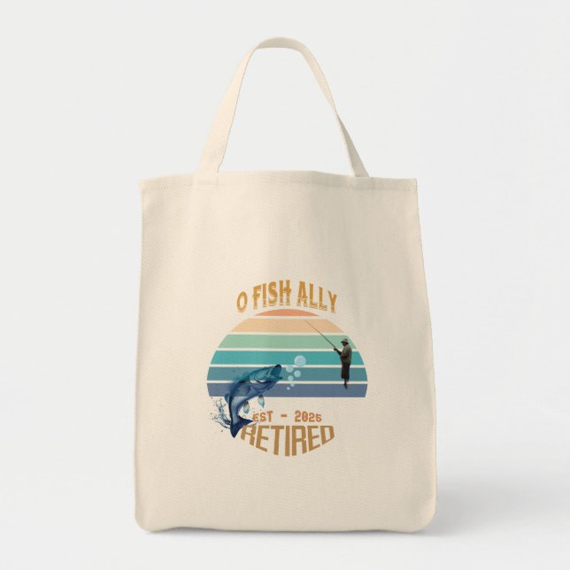 Tote 🎣 "O-Fish-Ally Recansado: Capturando Bolsa de Son (Frente)