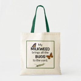 Tote O Milkweed traz insetos ao bolsa da borboleta da