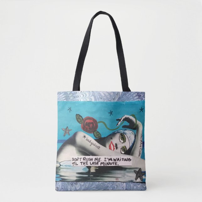 Tote O saco-don't do bolsa apressa-me. Eu estou (Frente)