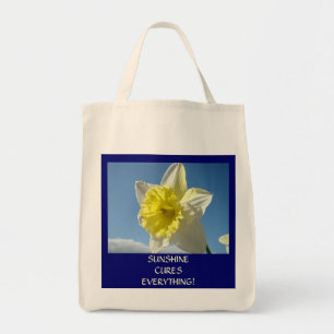 Tote O Sol Cura Tudo! Bolsa de Praia Narcisos