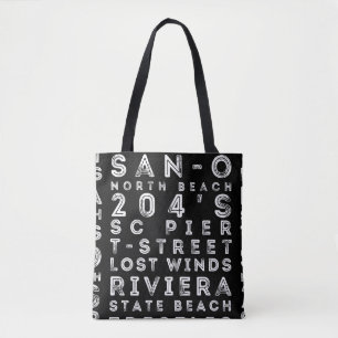 Tote O surf do SC mancha o bolsa preto