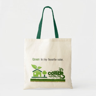 Tote O verde é meu bolsa favorito da cor