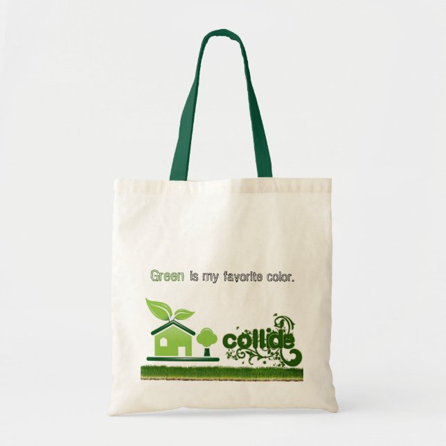 Tote O verde é meu bolsa favorito da cor (Frente)