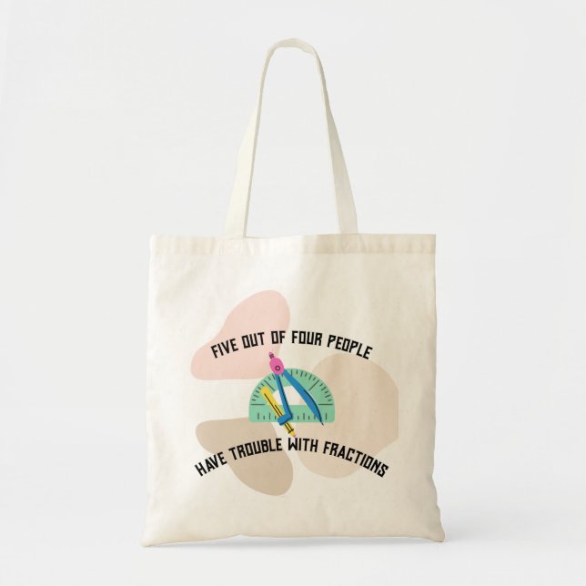 Tote Oferta de Bolsa de Canvas do professor de matemáti (Frente)